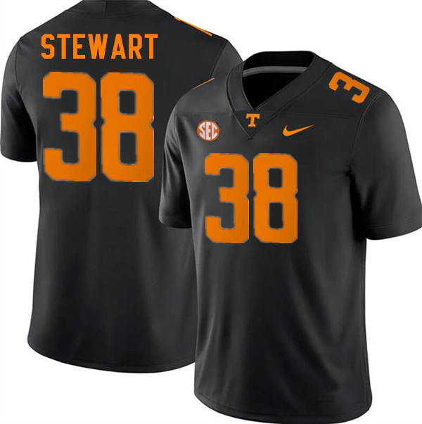 Men #38 Andre Stewart Tennessee Volunteers College Football Jerseys Stitched-Black